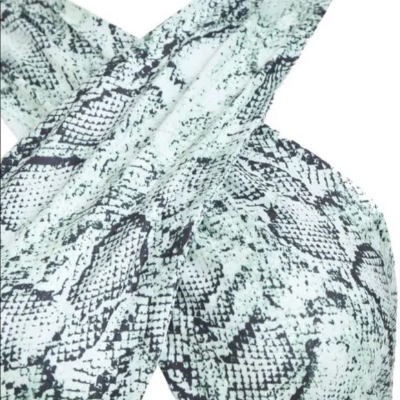 Ruched Snake Skin Dress - Picture 3 of 4